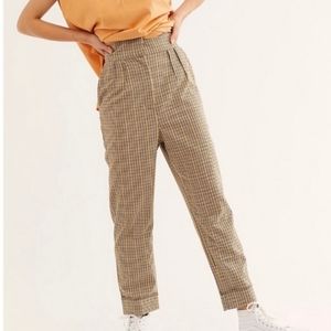 Free people high waisted paper bag trousers
